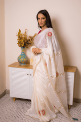 Elegant Lucknawi Chikankari Georgette Saree - IMG_0722