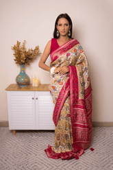 Elegant Lucknawi Chikankari Georgette Saree - IMG_0779