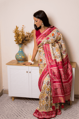 Elegant Lucknawi Chikankari Georgette Saree - IMG_0807
