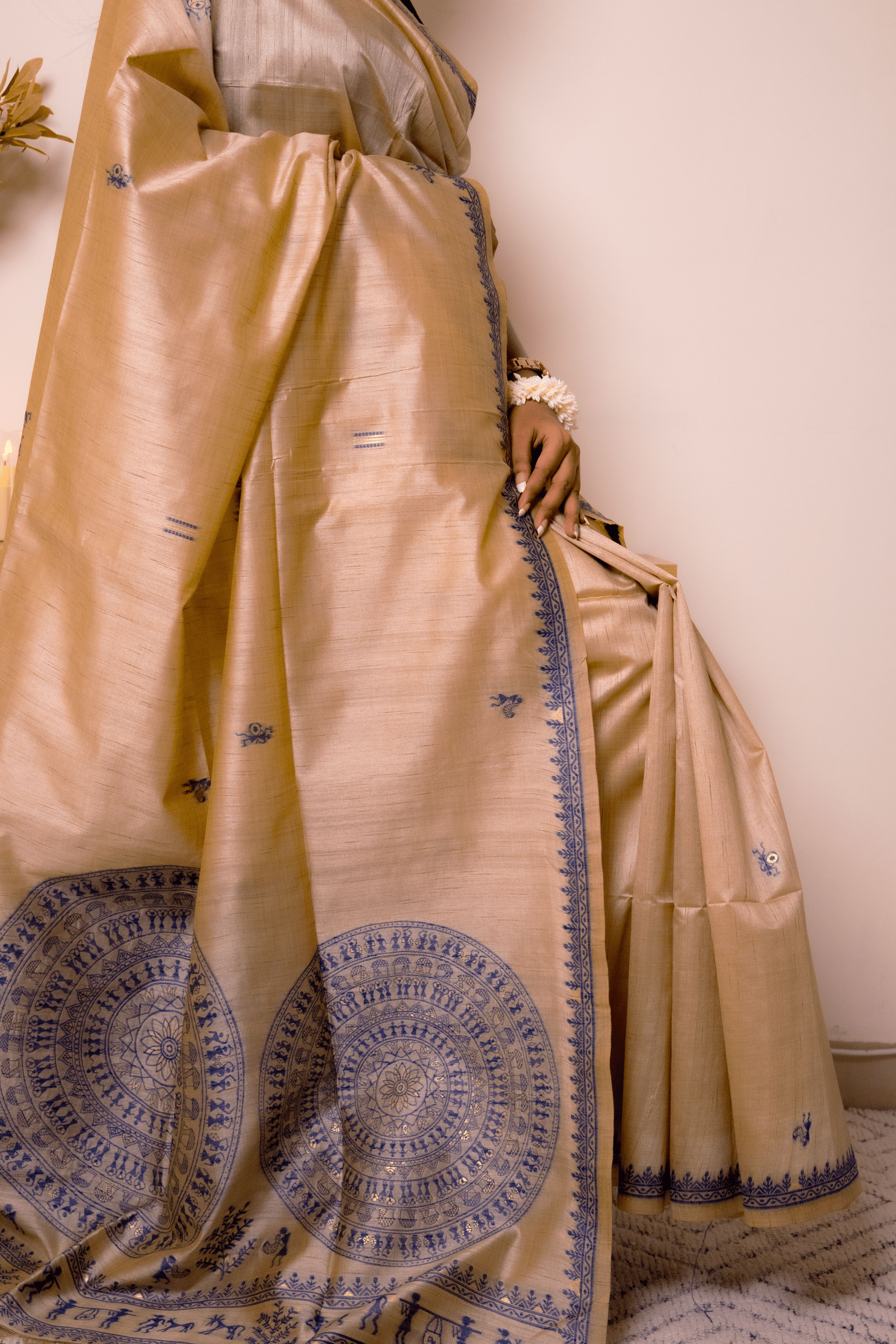 Elegant Lucknawi Chikankari Georgette Saree - IMG_0935