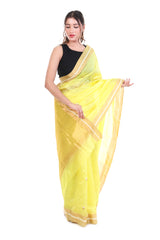 Lime Blossom Chanderi