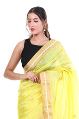 Lime Blossom Chanderi