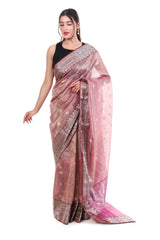 Shimmer Rose Chanderi