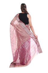 Shimmer Rose Chanderi