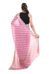 Pink Leheriya Chiffon