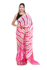 Shibori Leheriya Chiffon