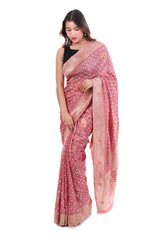 Banarasi x Bandhani Saree