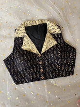 Elegant Black and Gold Blouse for Sarees - IMG_7816