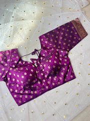 Elegant Purple Blouse with Gold Accents - IMG_7991