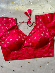 Elegant Pink Blouse with Gold Accents - IMG_7994