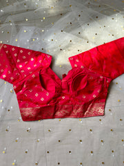 Elegant Pink Blouse with Gold Accents - IMG_7996