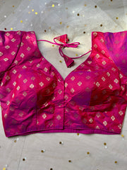 Elegant Magenta Blouse for Sarees - IMG_7999