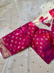 Elegant Magenta Blouse for Sarees - IMG_8001