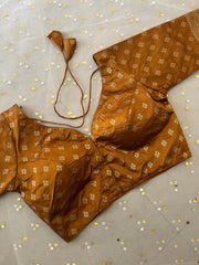 Elegant Brown Blouse for Sarees - IMG_8017