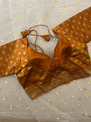Elegant Brown Blouse for Sarees - IMG_8019