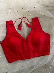 Elegant Red Blouse for Sarees - IMG_8072