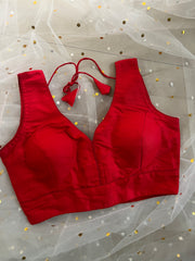Elegant Red Blouse for Sarees - IMG_8073
