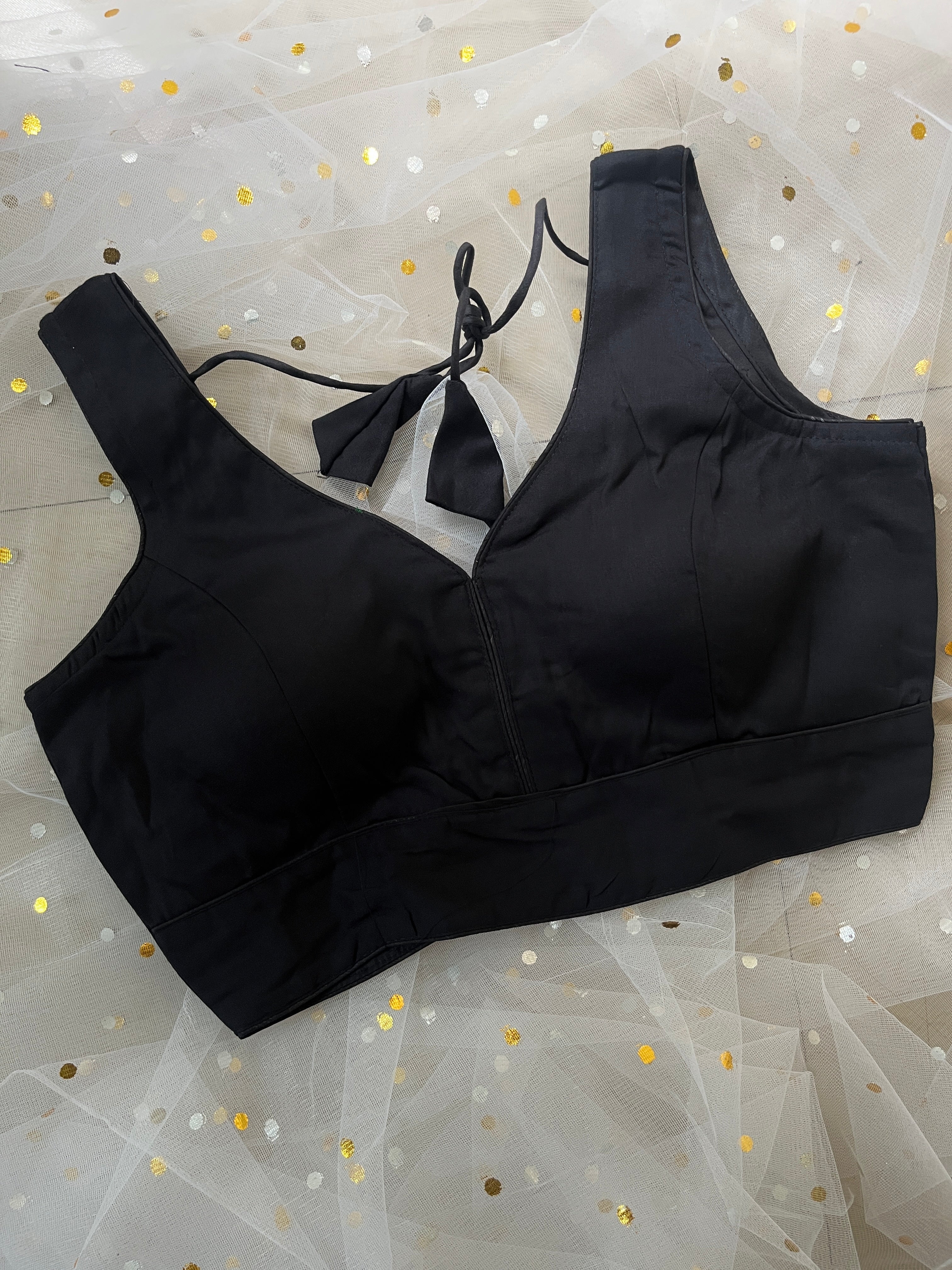 Elegant Black Blouse for Sarees - IMG_8077