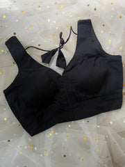 Elegant Black Blouse for Sarees - IMG_8077