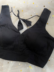 Elegant Black Blouse for Sarees - IMG_8078