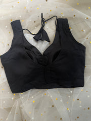 Elegant Black Blouse for Sarees - IMG_8079