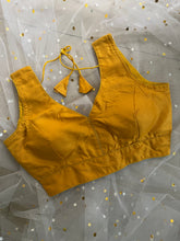 Chic Mustard Blouse for Sarees - IMG_8081