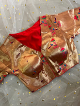 Elegant Golden Blouse for Sarees - IMG_8091