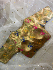 Elegant Gold Embroidered Blouse for Sarees - IMG_8099