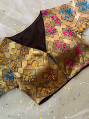 Elegant Gold Floral Blouse for Sarees - IMG_8102