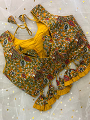 Vibrant Floral Print Blouse with Ruffled Sleeves - IMG_8125