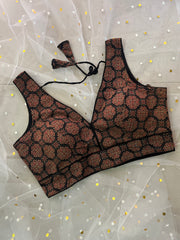 Elegant Black and Red Printed Blouse - IMG_8129