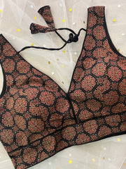 Elegant Black and Red Printed Blouse - IMG_8130