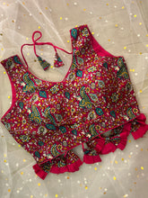 Vibrant Floral Print Blouse with Ruffled Hem - IMG_8147