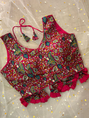 Vibrant Floral Print Blouse with Ruffled Hem - IMG_8147