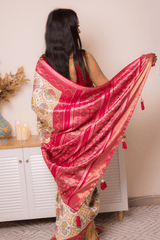Elegant Lucknawi Chikankari Georgette Saree - IMG_0808