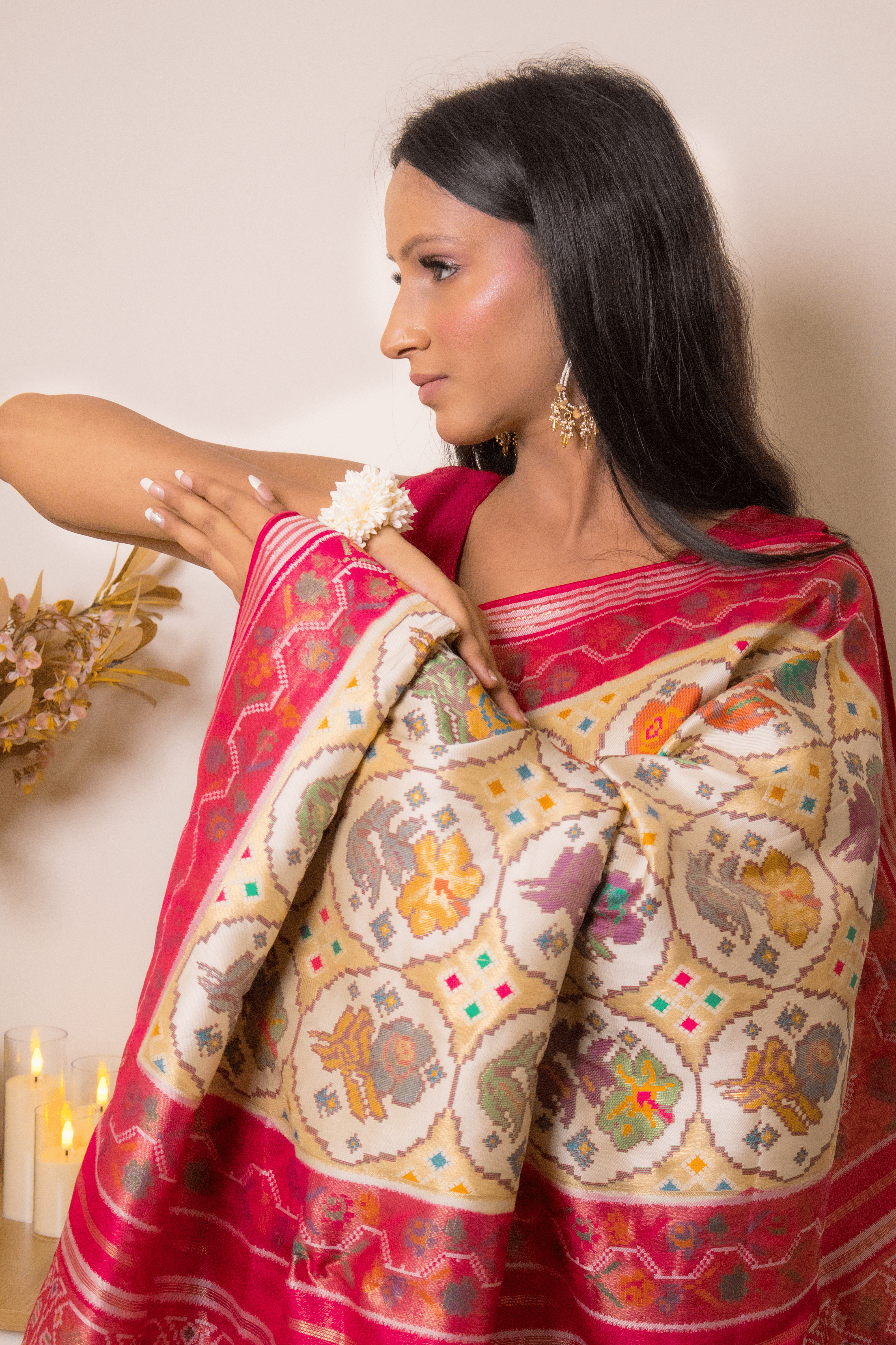 Elegant Lucknawi Chikankari Georgette Saree - IMG_0817