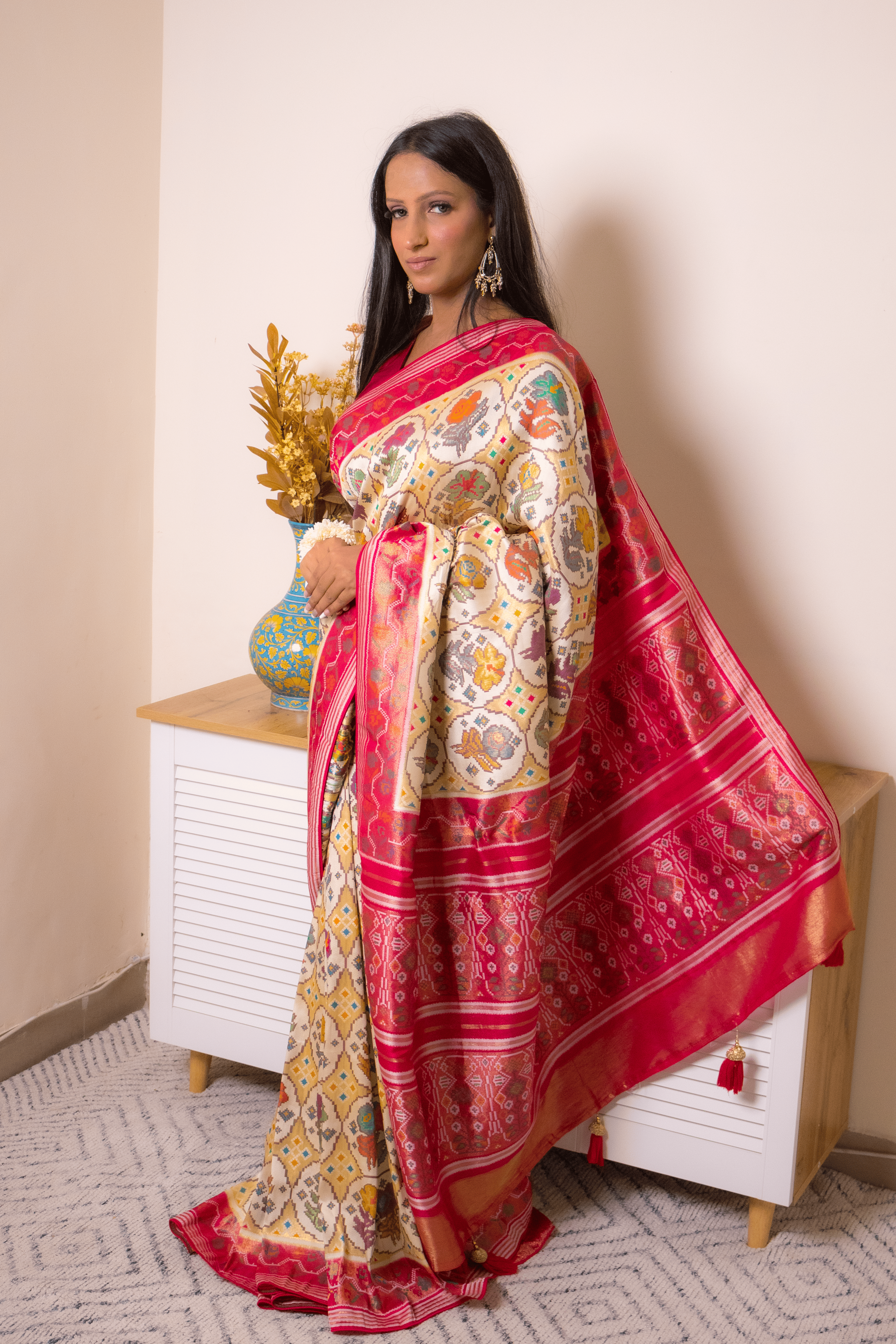 Elegant Lucknawi Chikankari Georgette Saree - IMG_0830
