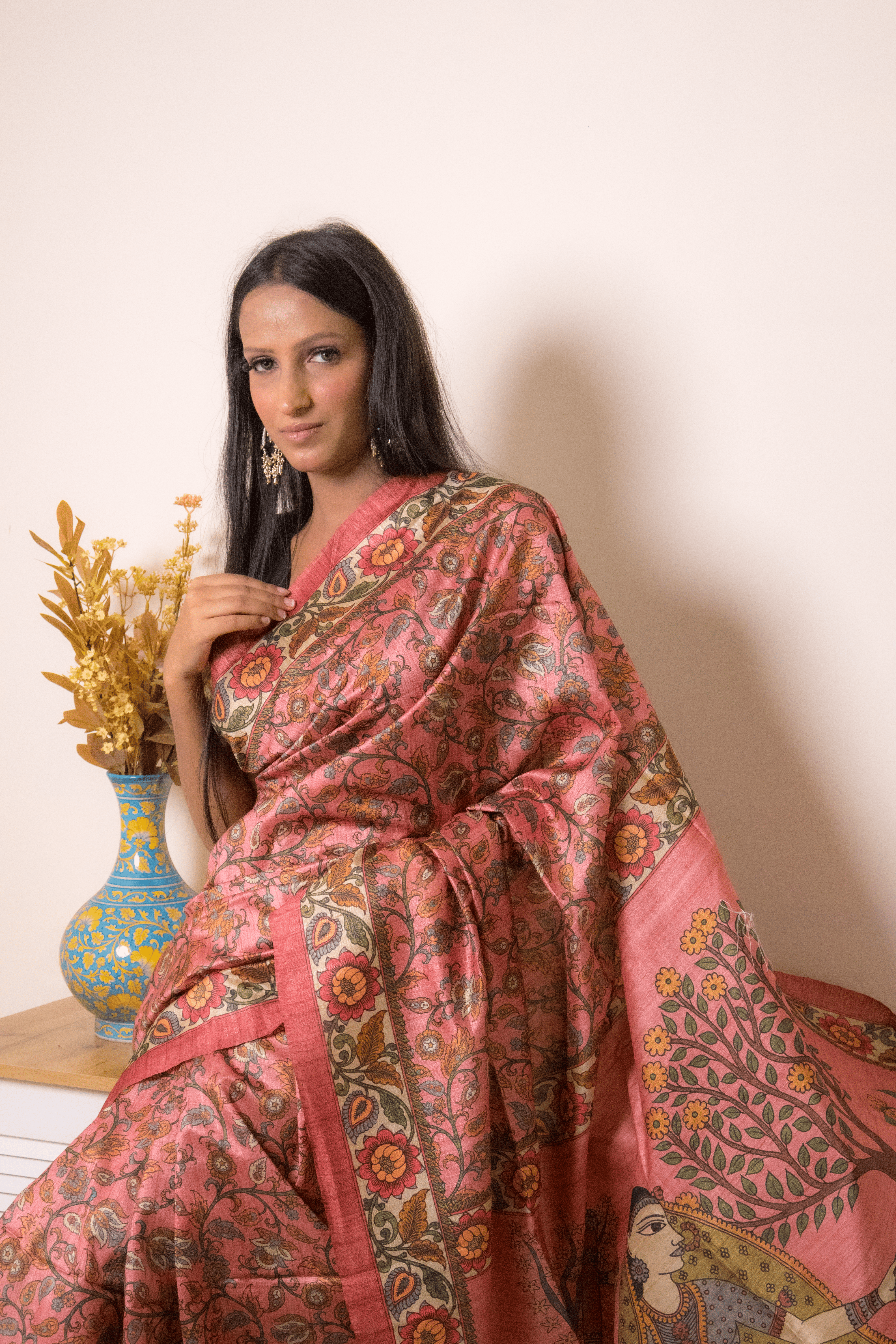 Elegant Lucknawi Chikankari Georgette Saree - IMG_0967