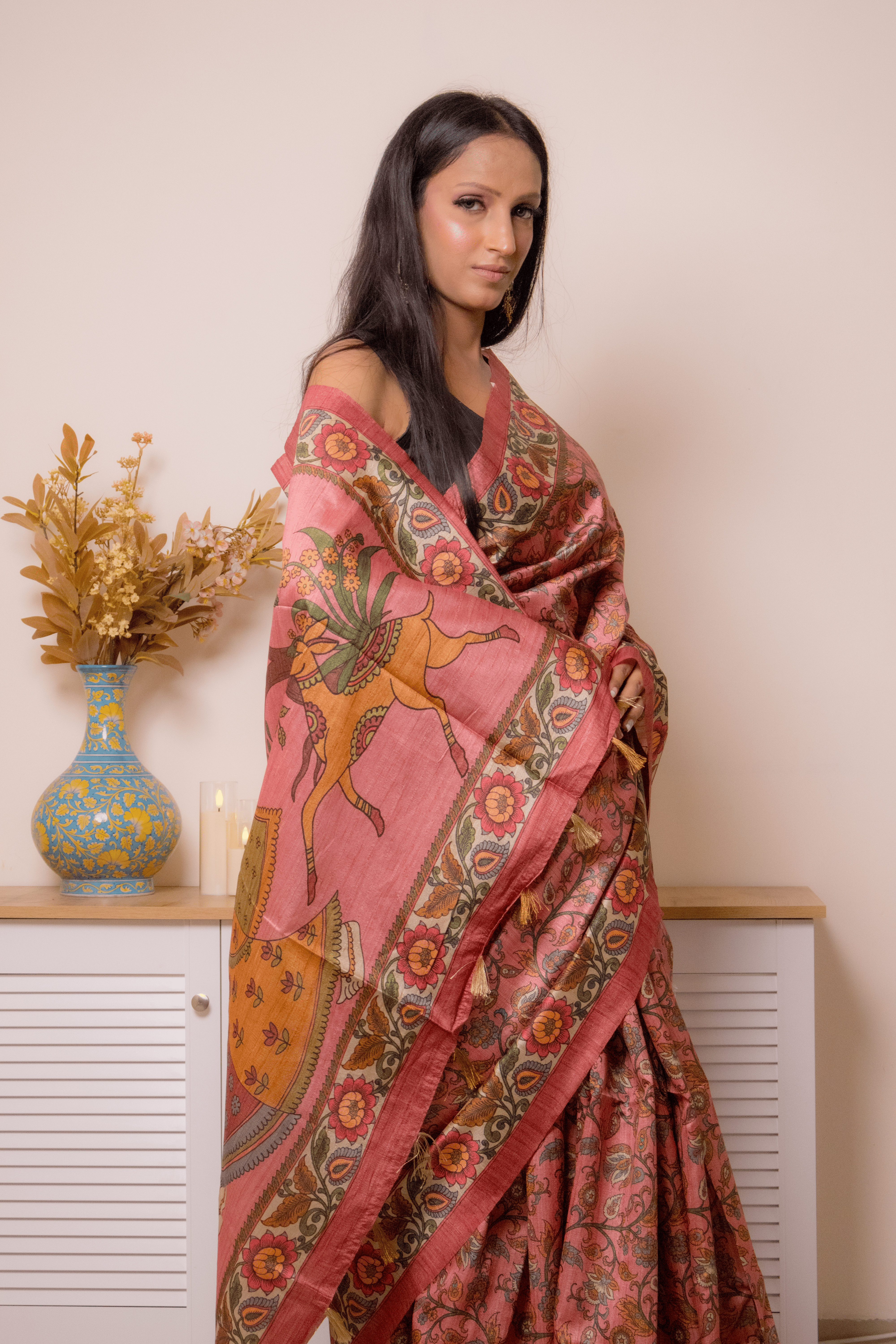 Elegant Lucknawi Chikankari Georgette Saree - IMG_0975