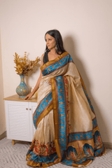 Elegant Lucknawi Chikankari Georgette Saree - IMG_0980