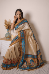 Elegant Lucknawi Chikankari Georgette Saree - IMG_0983