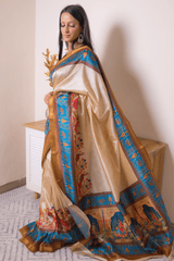 Elegant Lucknawi Chikankari Georgette Saree - IMG_0986