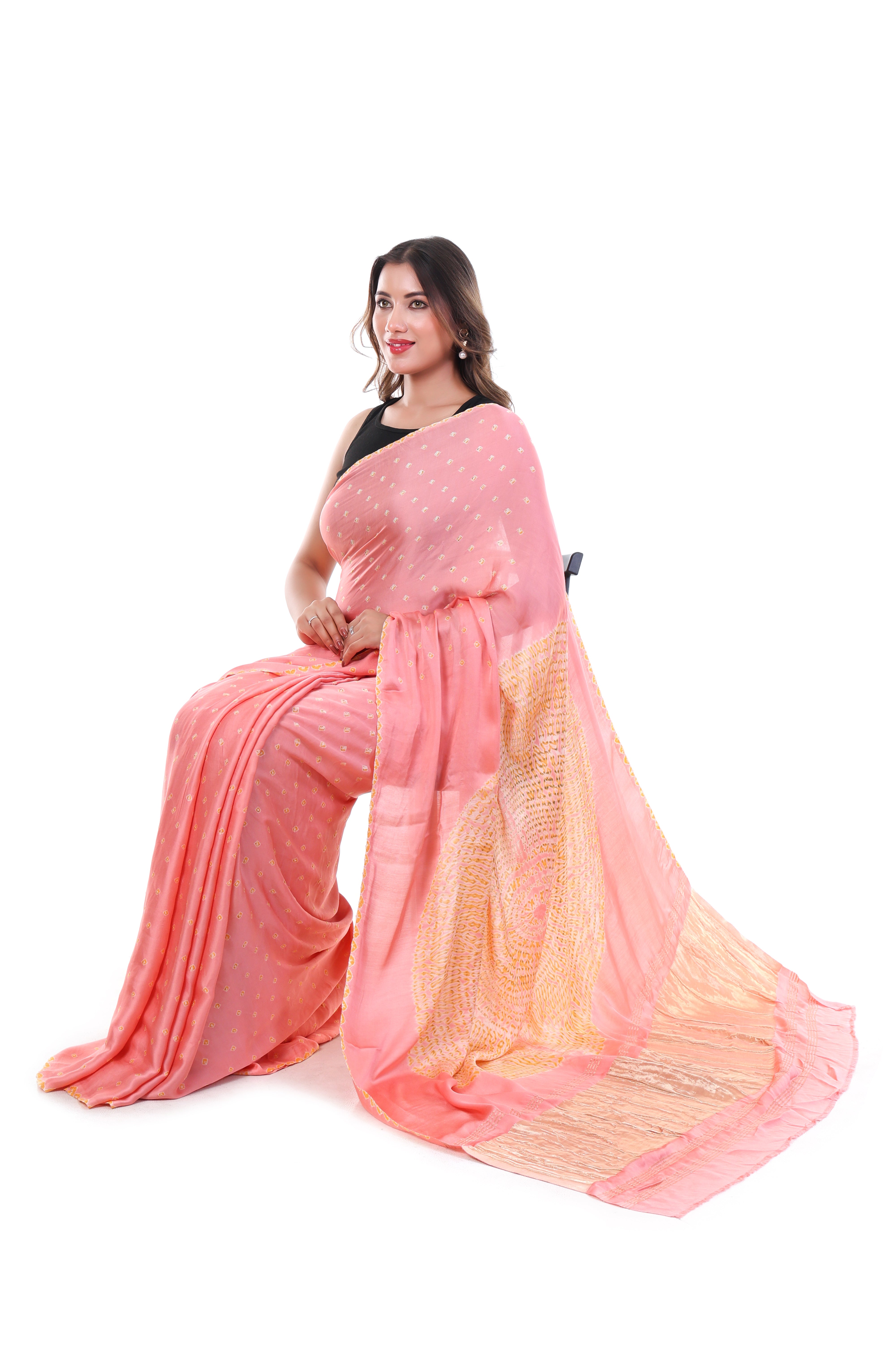 Shibori x Bandhani Saree