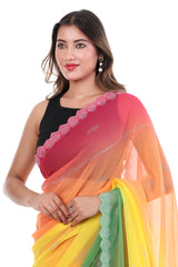 Rainbow Saree