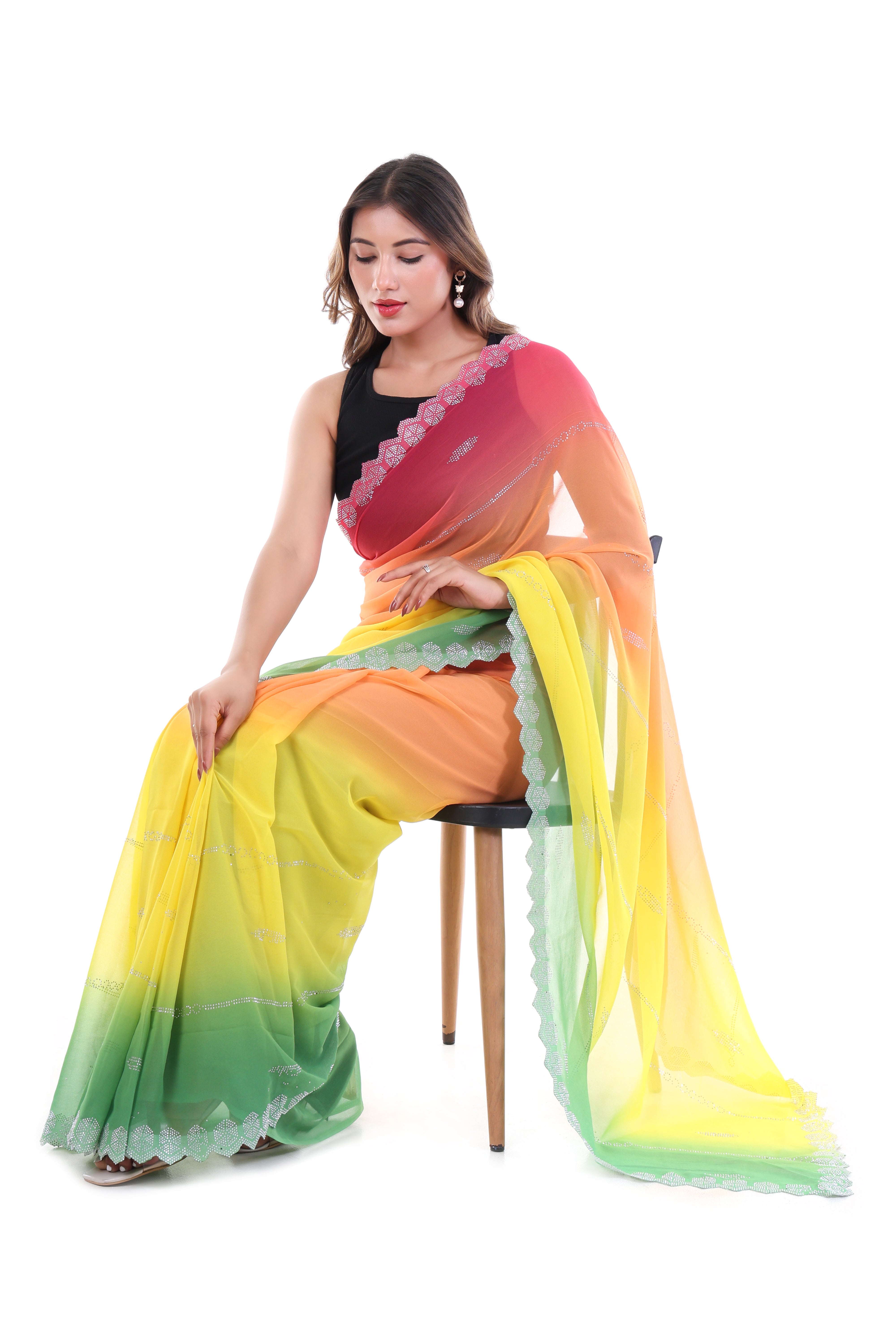 Rainbow Saree