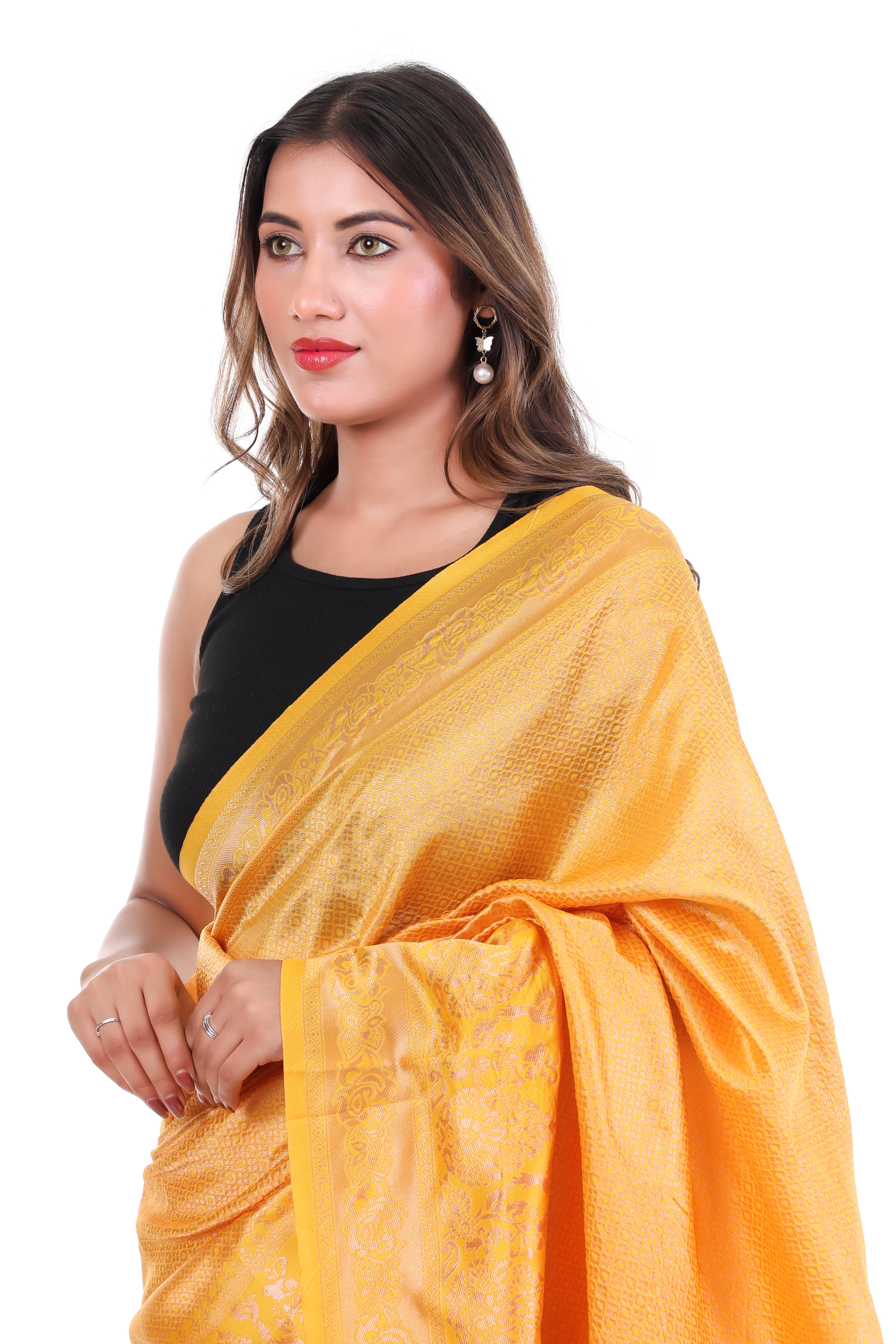 Haldi Glow Saree