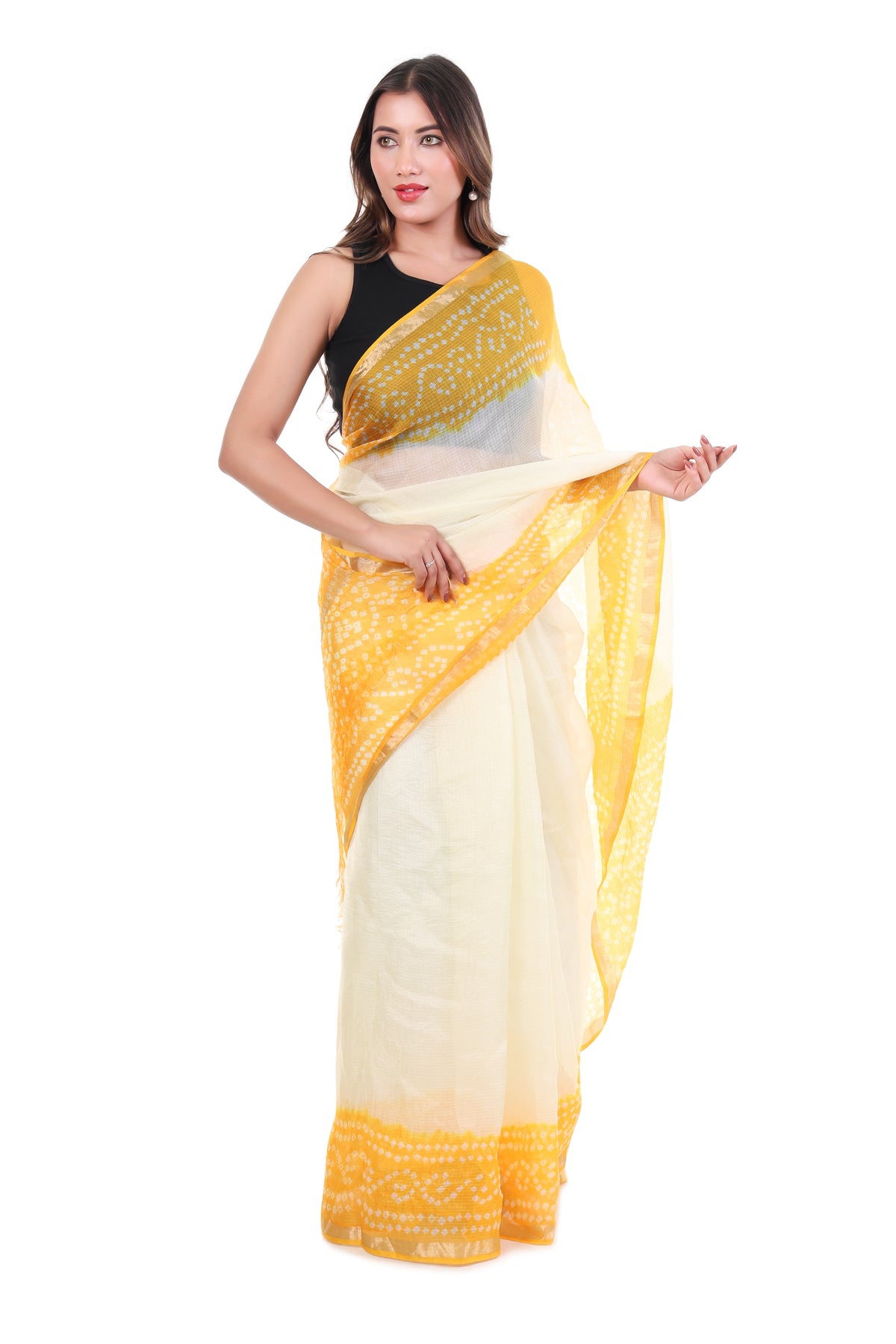 Kota Silk x Bandhani Saree