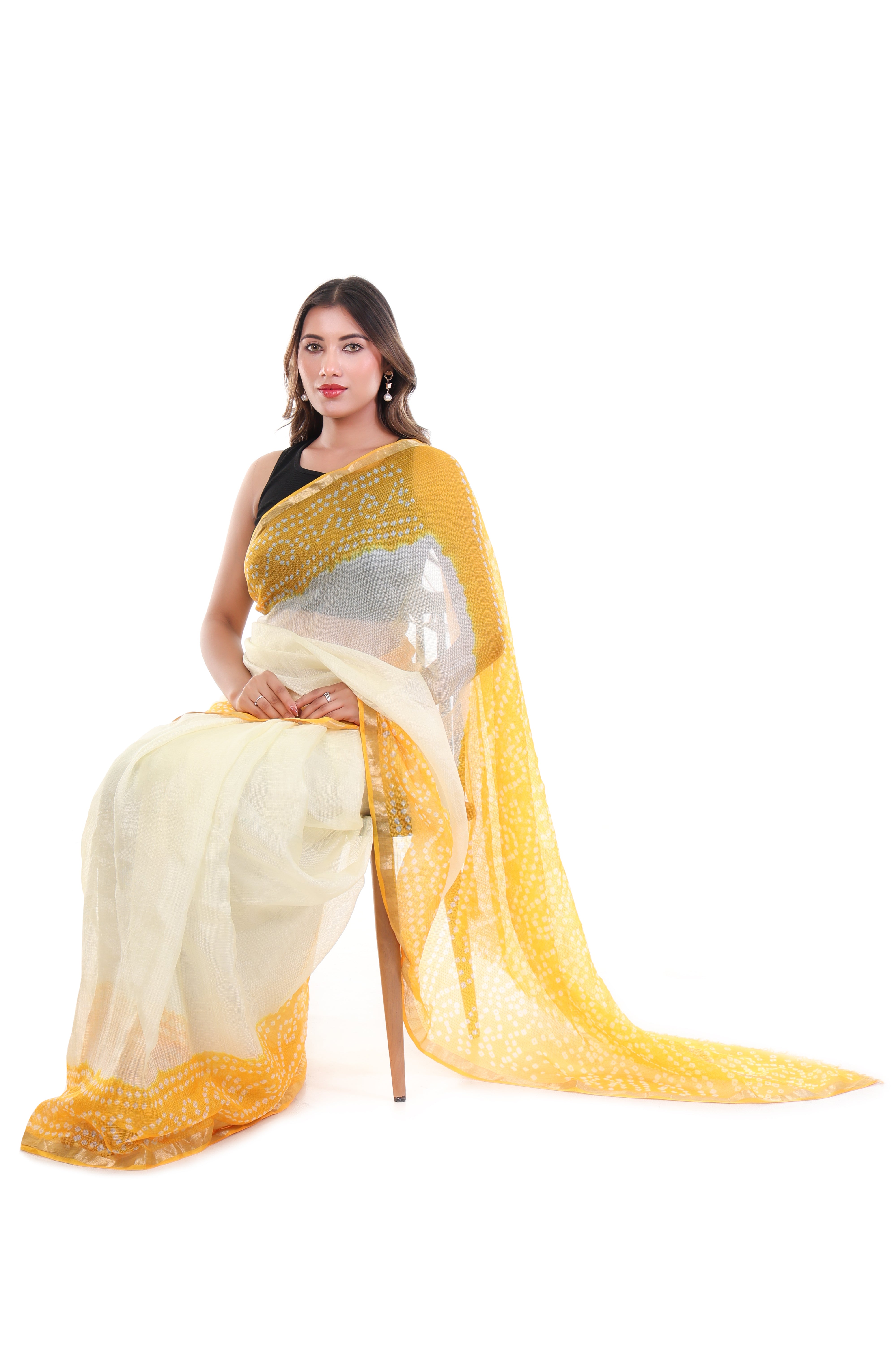Kota Silk x Bandhani Saree