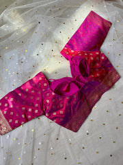 Elegant Magenta Blouse for Sarees - IMG_8003