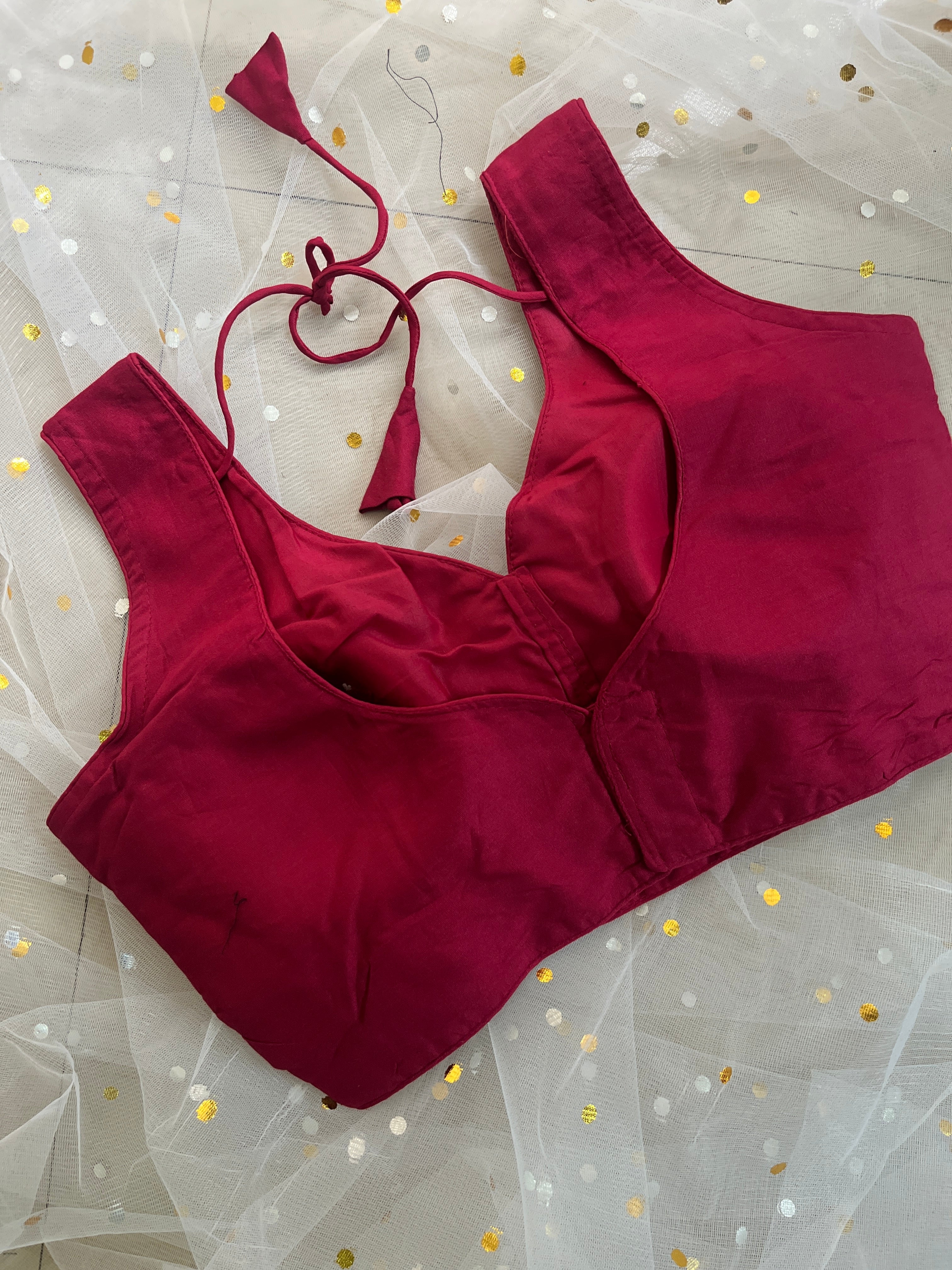 Elegant Maroon Blouse for Sarees - IMG_8088